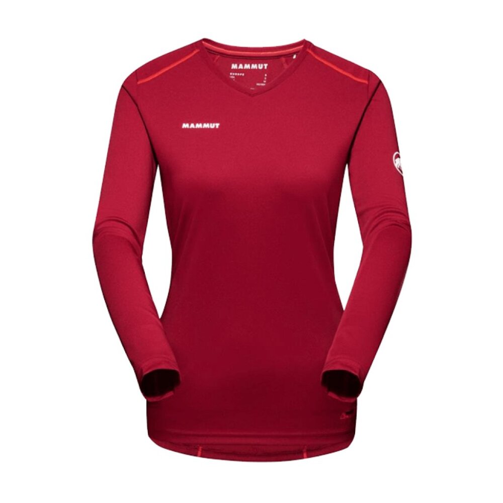 Mammut Sertig Long Sleeve Burgundy Hiking Outdoor Top